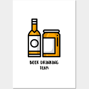 Beer Drinking Team Posters and Art